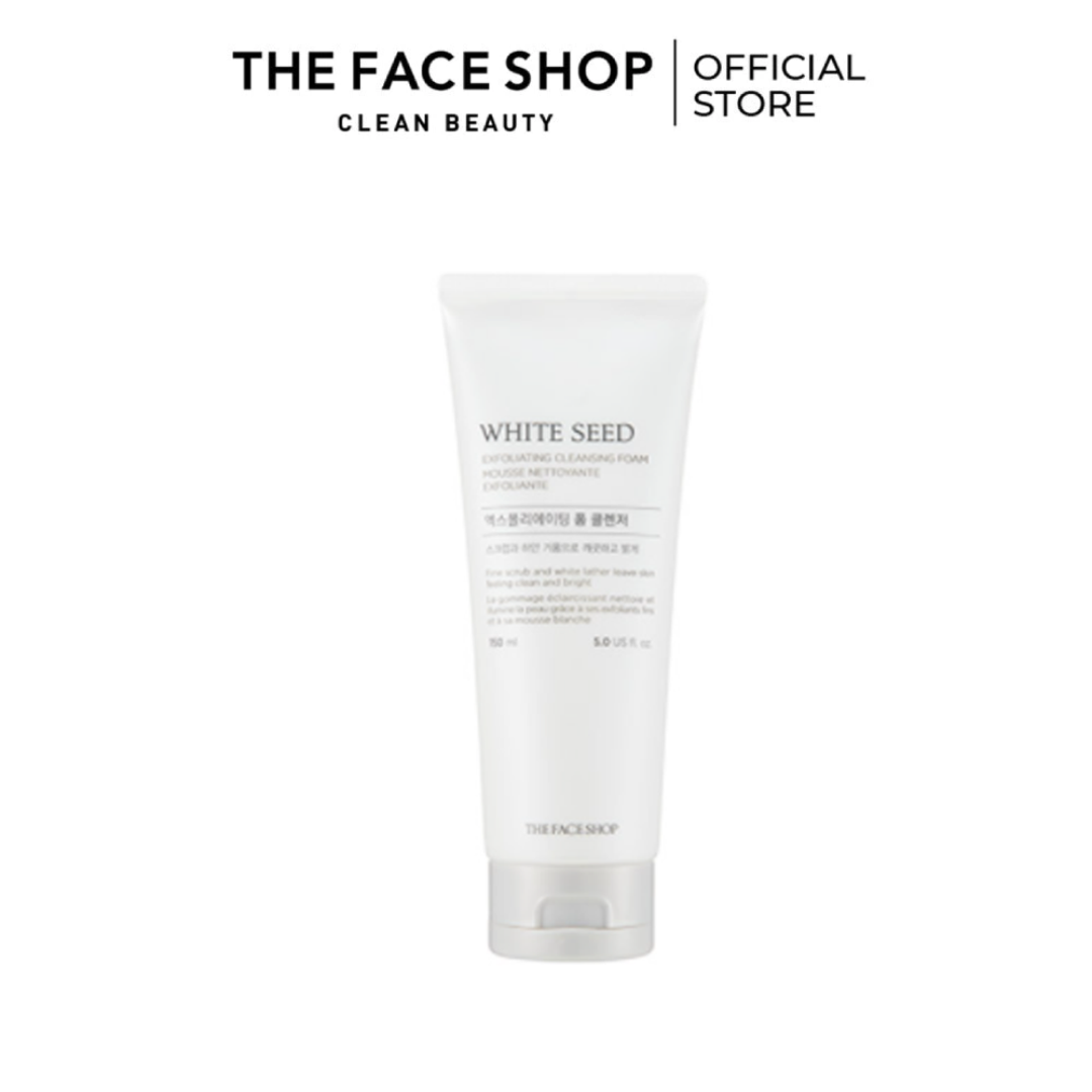 Sữa rửa mặt trắng da White Seed Exfoliating Foam Cleanser The Face Shop (150ml)