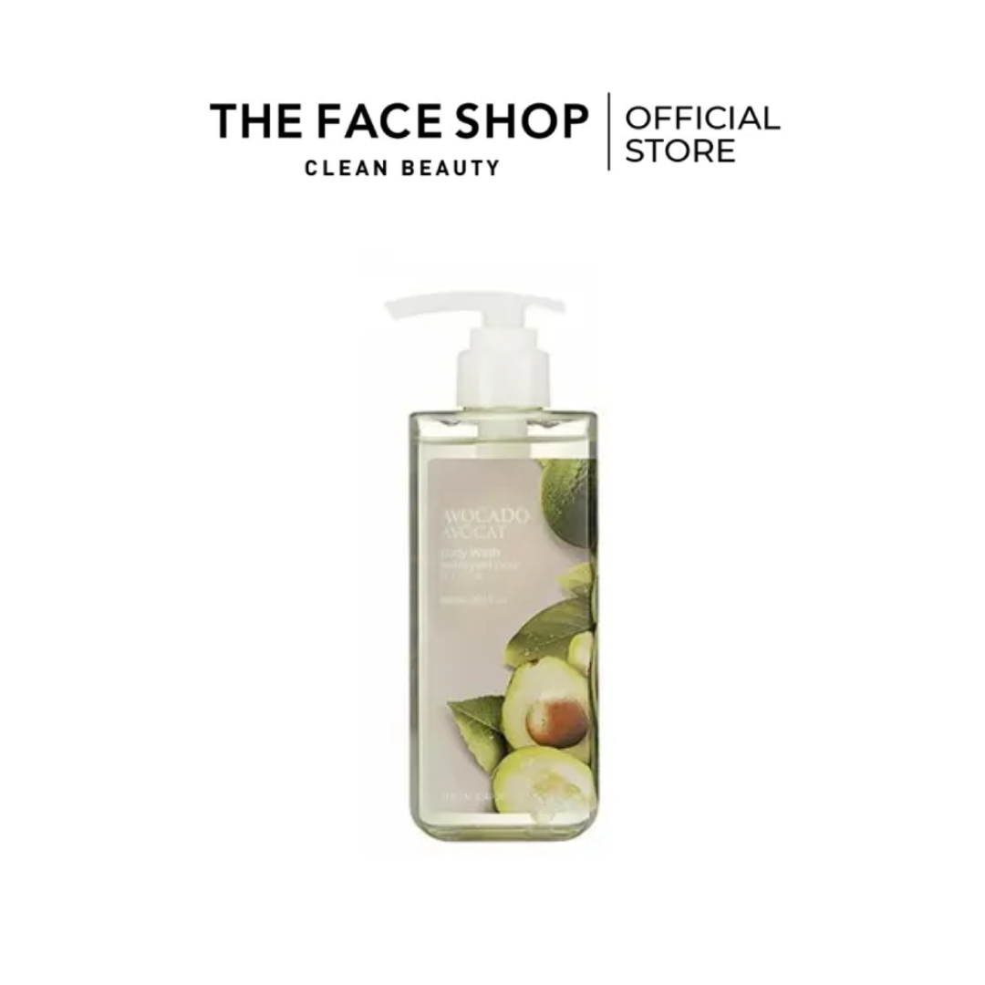 Gel Tắm THE FACE SHOP Cung Cấp Ẩm Avocado Body Wash 300ml