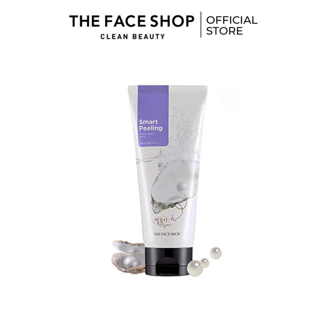 Tẩy tế bào chết Ngọc Trai WHITE JEWEL PEELING The Face Shop 120ml