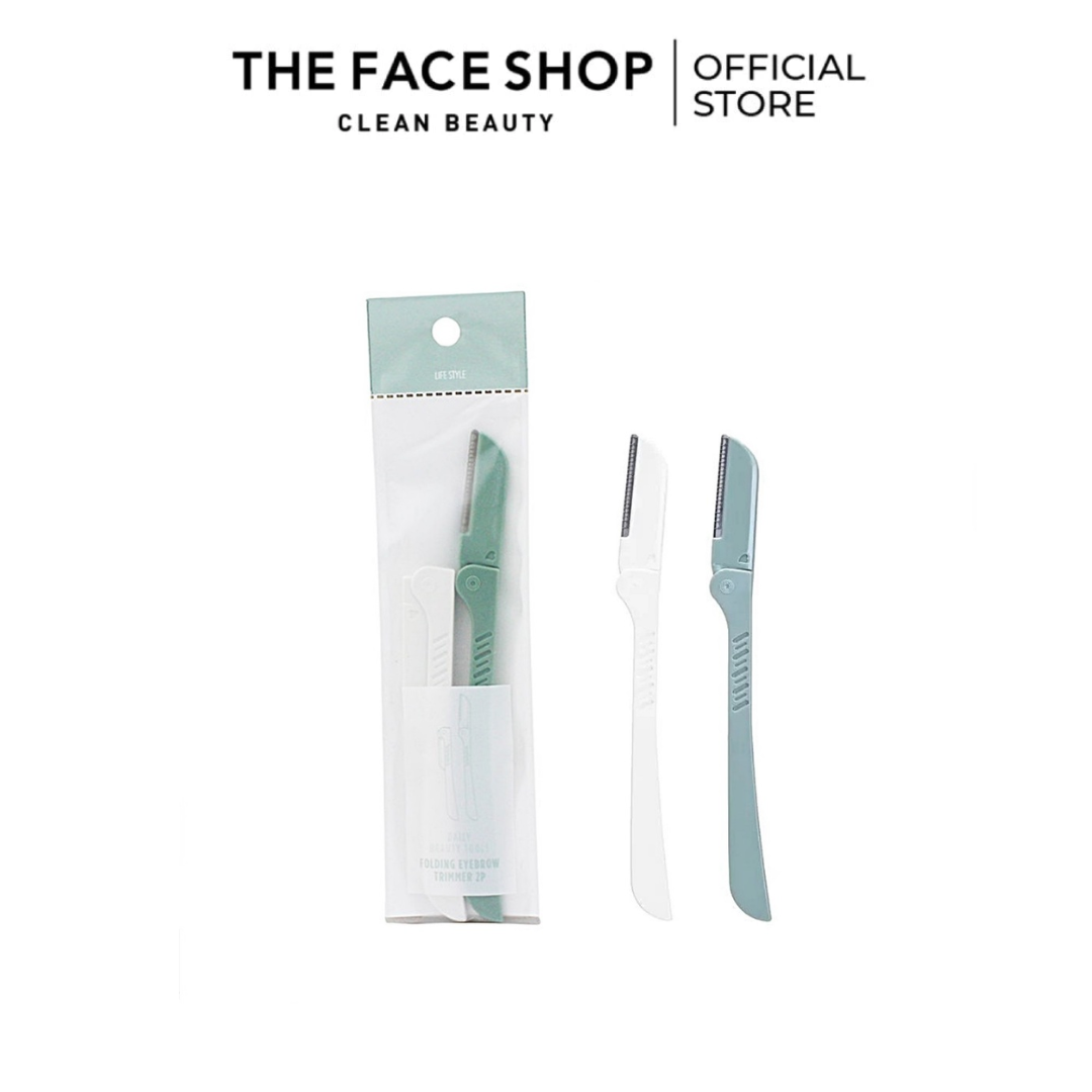 Dao cạo lông mày Daily Beauty Tools Folding Eyebrow Trimmer The Face Shop (2 cái/túi)