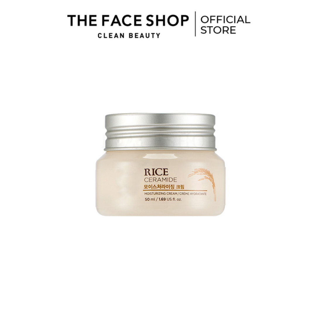 Kem dưỡng gạo sáng mịn da Rice Ceramide Moisturizing Cream The Face Shop (50ml)
