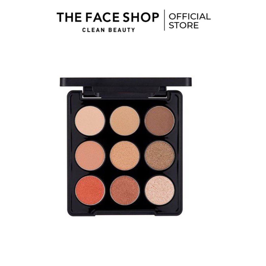 Bảng phấn mắt 9 màu Mono Pop Eyeshadow Palette fmgt (01 Mood Brown)
