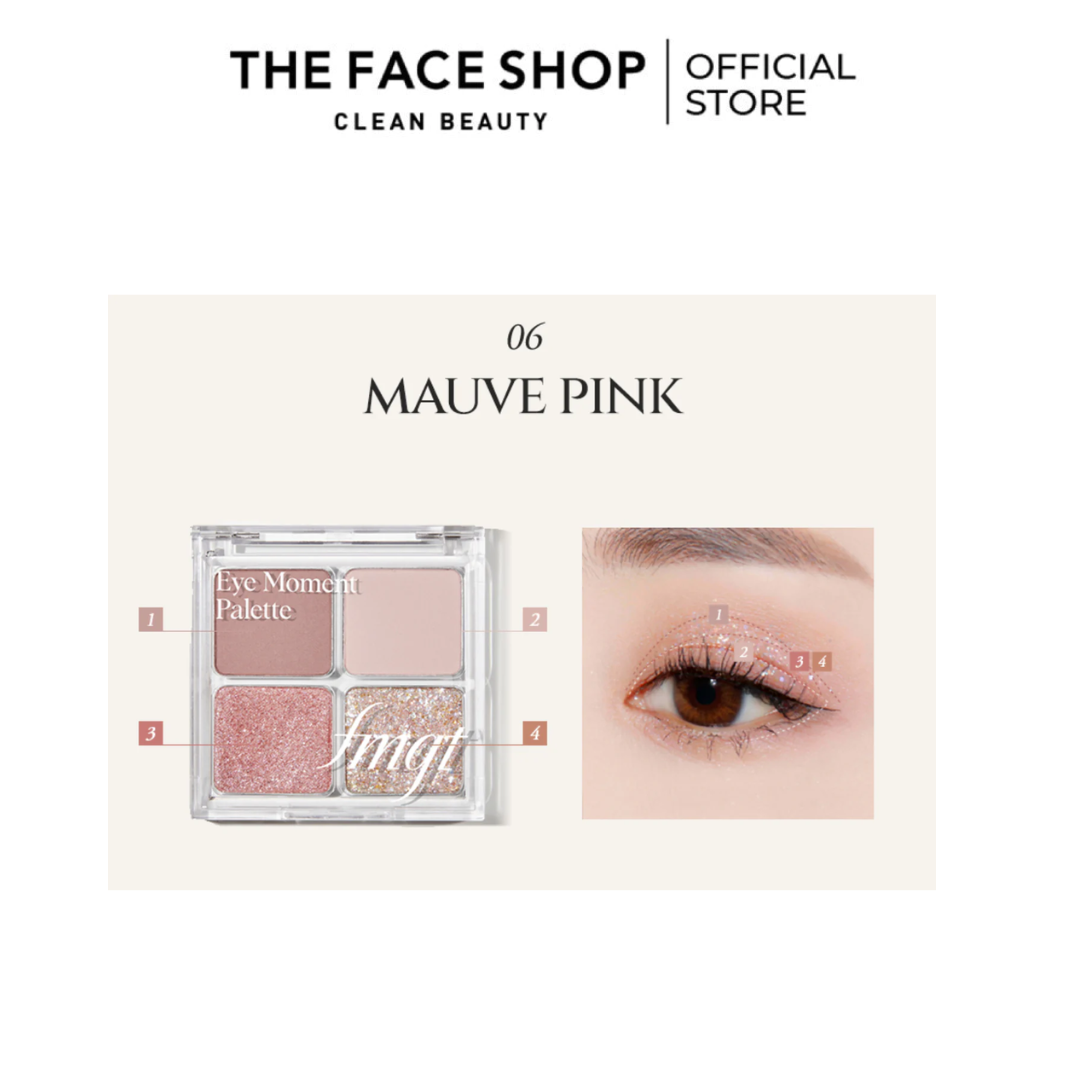 Phấn mắt Eye Moment Palette 06 Mauve Pink The Face Shop