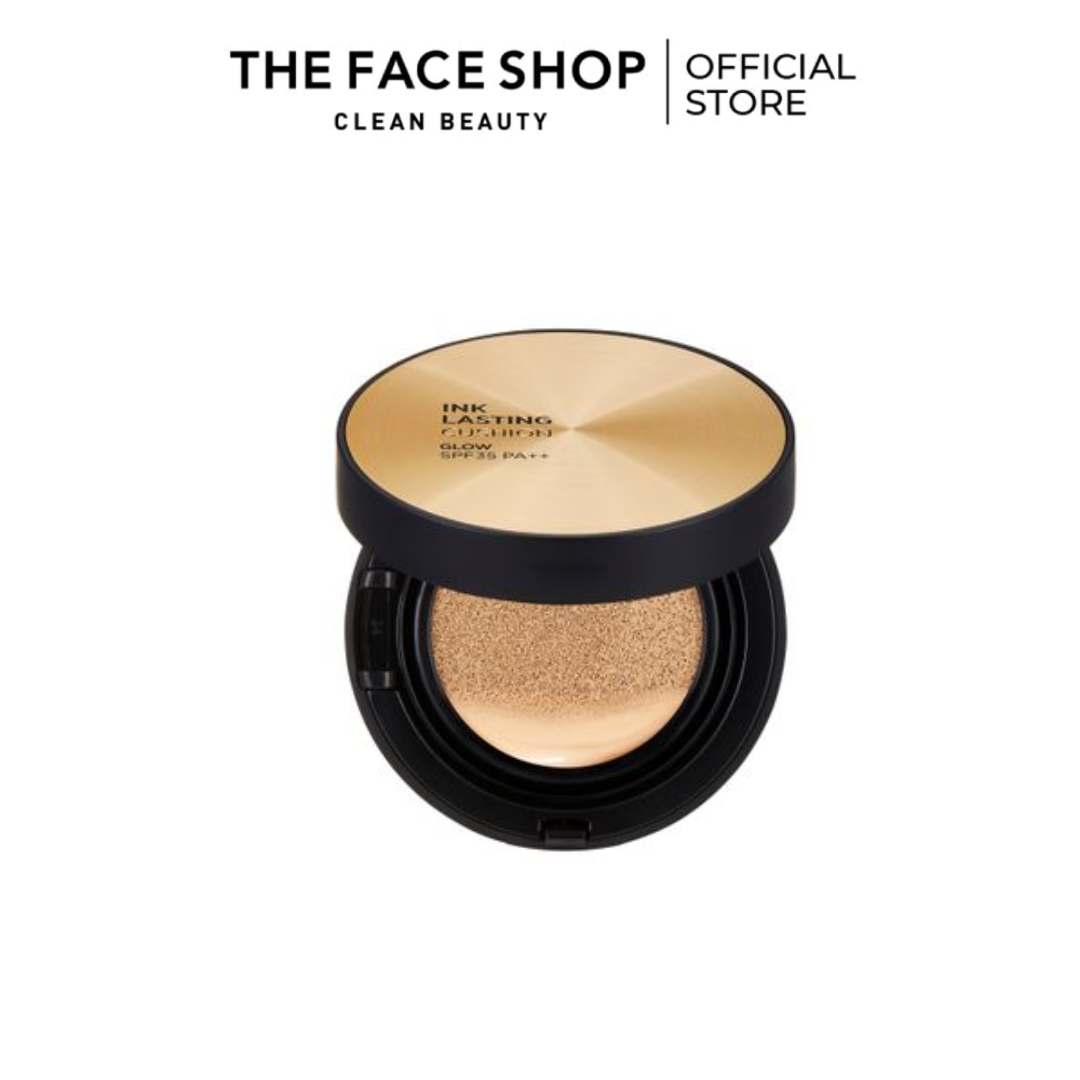 Phấn Nước Hiệu Ứng Căng Bóng The Face Shop Ink Lasting Cushion Glow 15g